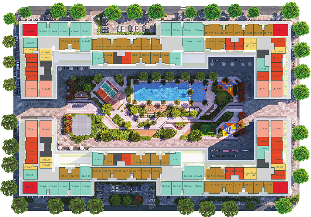 Mặt bằng tầng The win city