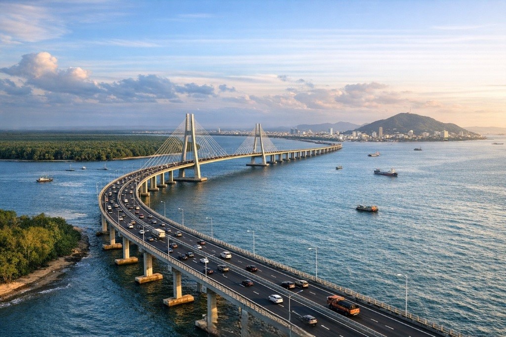 Cầu vượt biển cần giờ vũng tàu