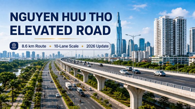 Nguyen Huu Tho Elevated Road 2026: Route, 10-Lane Design and Latest Construction Progress